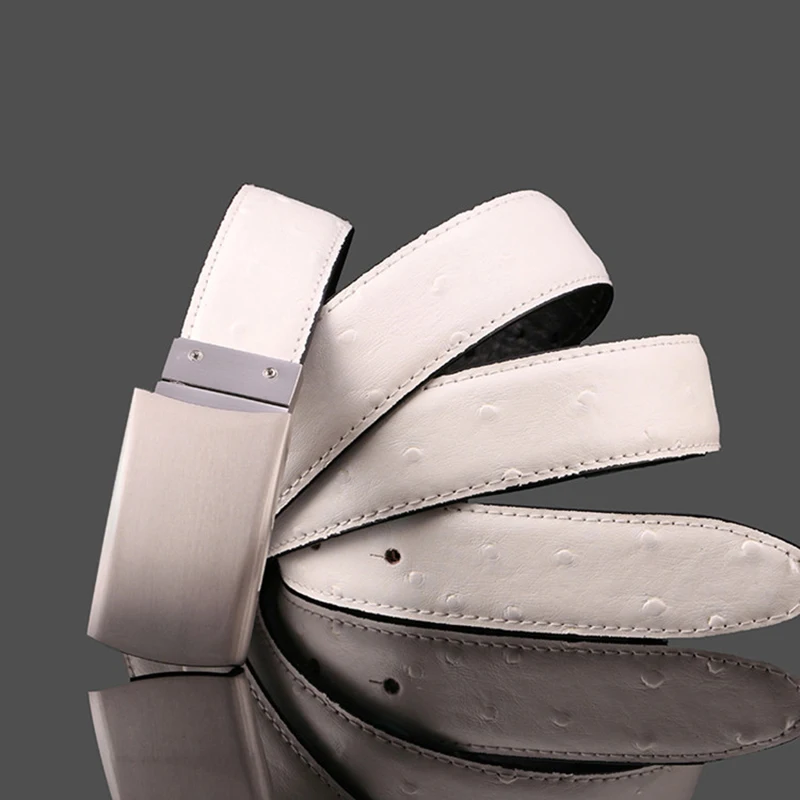 Известный дизайнерский ремень Роскошный мужской из натуральной страусиной кожи