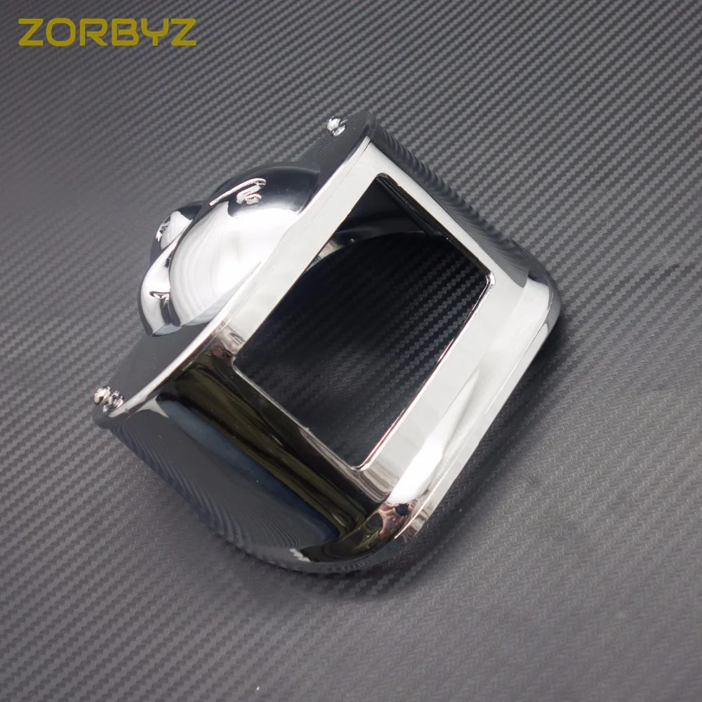 ZORBYZ Хром Череп пластиковый тормозной задний фонарь воротник для Harley Touring FLHRC FLHTC