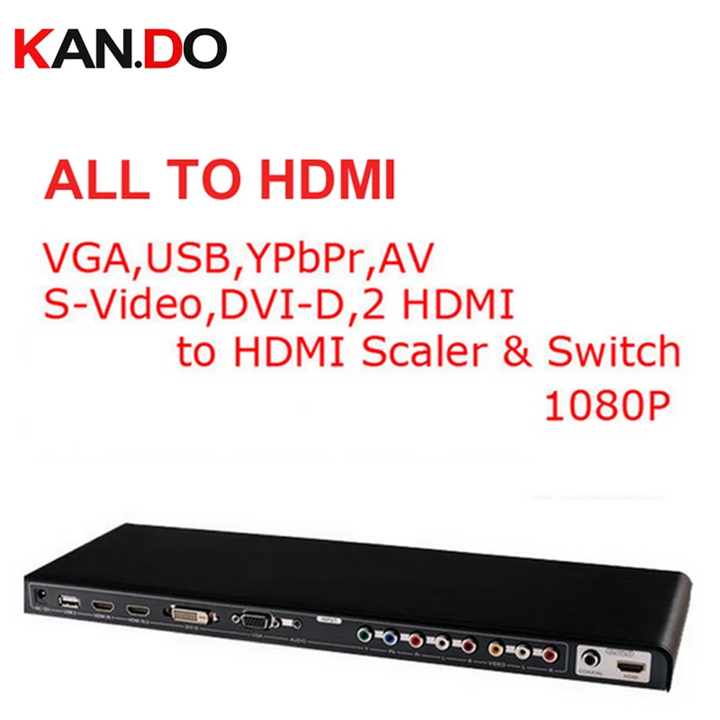 391N все видео конвертер HDMI 1080P весы &amp коммутатор VGA USB YPbPr AV S-video DVI-D 2 к |