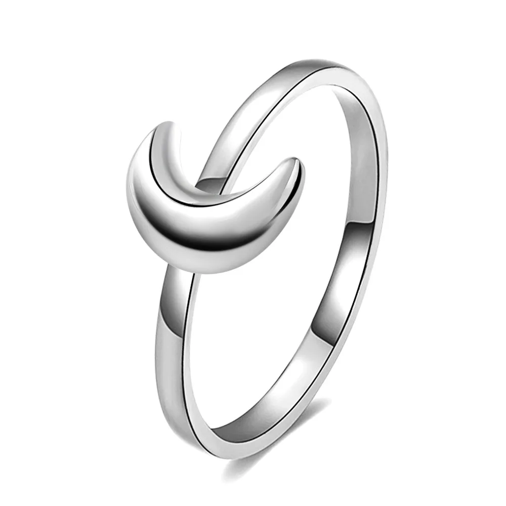 OMYFUN серебряное кольцо с Луной простое ювелирное изделие украшения дешевые