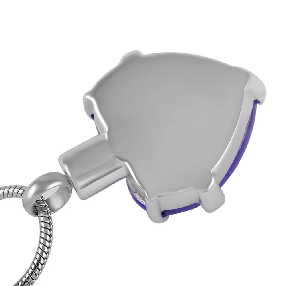 MJD8072 ювелирные изделия для кремации-кулон в виде урны-Пурпурное сердце |