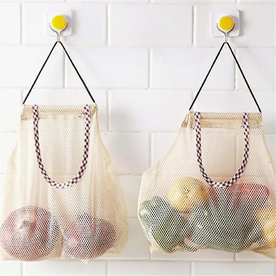 Подвесная сетка сумка для хранения на кухне мешок овощей (материк) лук