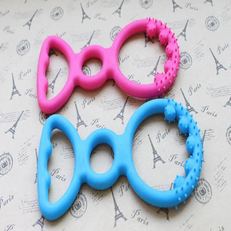 18 см мягкие резиновые собачьи игрушечные кольца дизайн Чистка зуб укуса