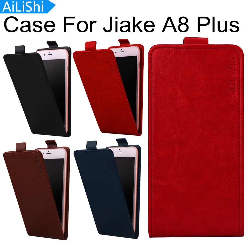 Чехол AiLiShi для Jiake A8 Plus, высококачественный защитный чехол из искусственной кожи, роскошный раскладной кожаный чехол, 4 цвета, со слотом для карт