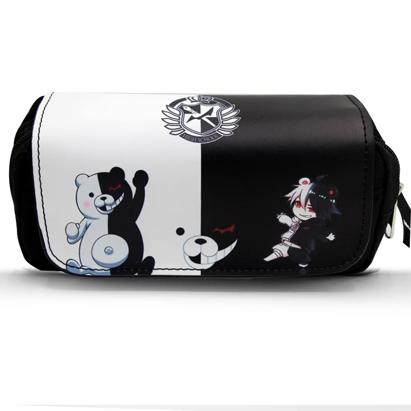 Аниме Danganronpa monokuma пенал Чехол канцелярская сумка косметички
