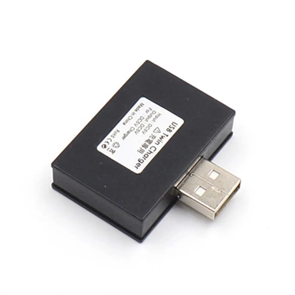 2 порта сплиттер мини удлинитель Двойной зарядное устройство usb-хаб ABS