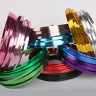 Проволока алюминиевая для рукоделия сделай сам, 3 метраштука, 5 мм x 1 мм (ширина 5 мм, толщина 1 мм), плоская, для изготовления ожерелий, браслетов, ювелирных изделий