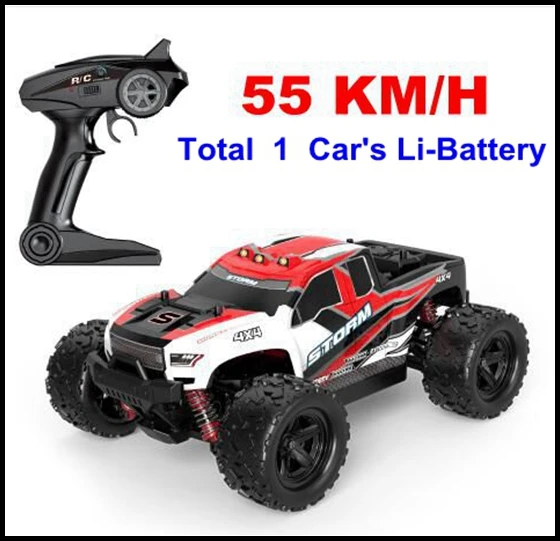 55kmh red R301 1Bty 18301 36 км/ч n 55 км/ч 2,4 г 4WD RC высокоскоростной автомобиль высокоскоростной гоночный грузовик автомобиль внедорожник игрушки против a959-b a979-b rc автомобиль - Цвет: 55kmh red R301 1Bty