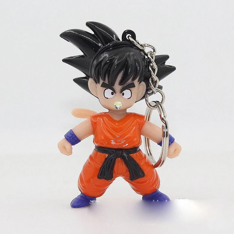 Dragon Ball Z Son Goku брелок Супер Saiyajin Вегета светодиодная вспышка и звук кольцо кулон