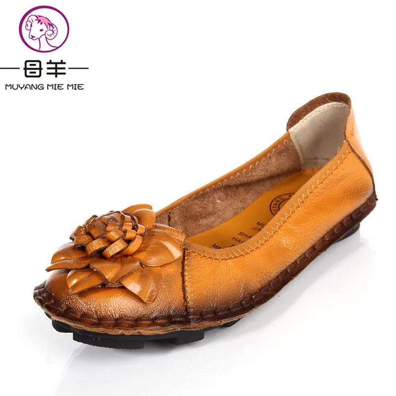 Женские лоферы из натуральной кожи на плоской подошве новинка 2017 года модная