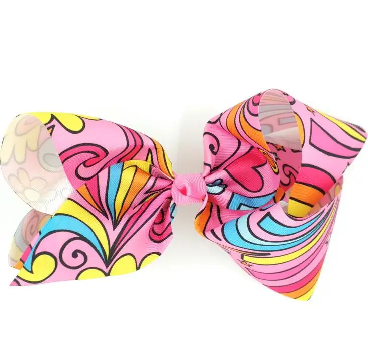 

20pcs Free shipping Valentine's Day Pink Ribbon Hairbow Jumbo Hairbow