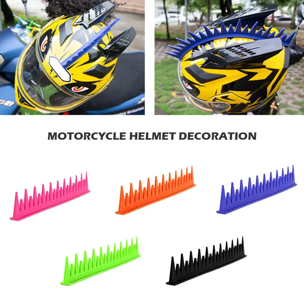 Забавный мотоциклетный Dirtbike резиновый шлем Mohawk Peel Stick шипы Полнолицевые шлемы