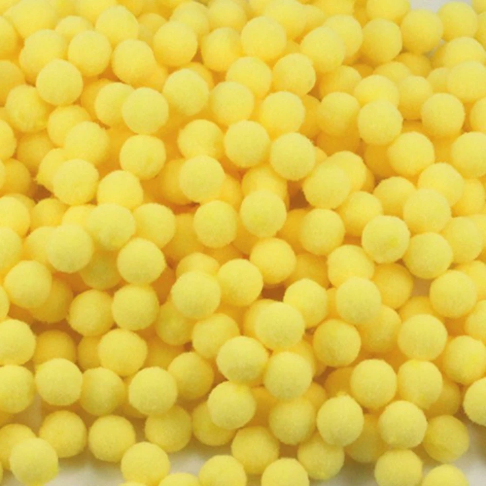 Бесплатная доставка 100 шт./лот 10 мм многоразовые помпоны мягкие шарики-Помпоны DIY