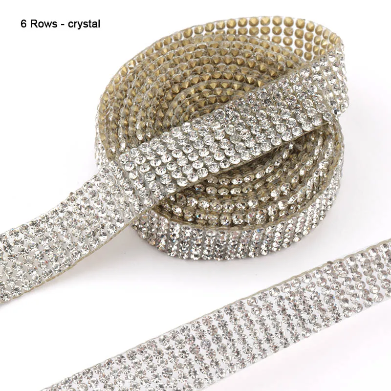 12mm crystal clear 1 ярд швейная отделка орнамент из кристаллов Стразы горячей фиксации горный хрусталь лента аппликатор лента со стразами железо на аппликации для платьев - Цвет: 12mm crystal clear