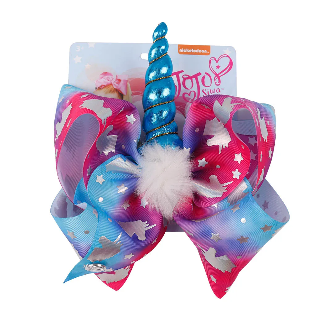Classic Best-selling Bullhorn Furry Unicorn Bowtie Hairclip for Children baby hair accessories headbands girls | Детская одежда и