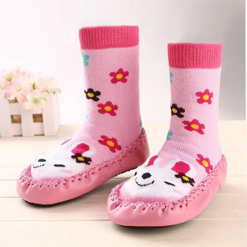 Осень/Зима 2017 детская обувь Милые Картонные Новорожденные Мальчики Девочки Первые Ходоки противоскользящие на полу 0-39М.