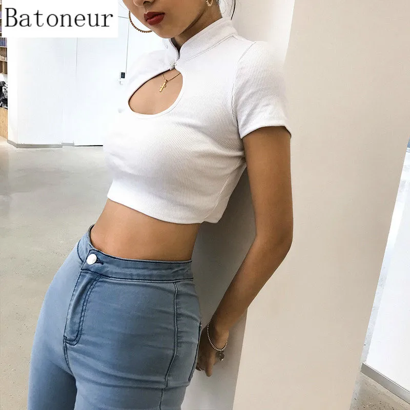 Женские топы на бретельках весна-лето воротник-стойка сексуальный ажурный