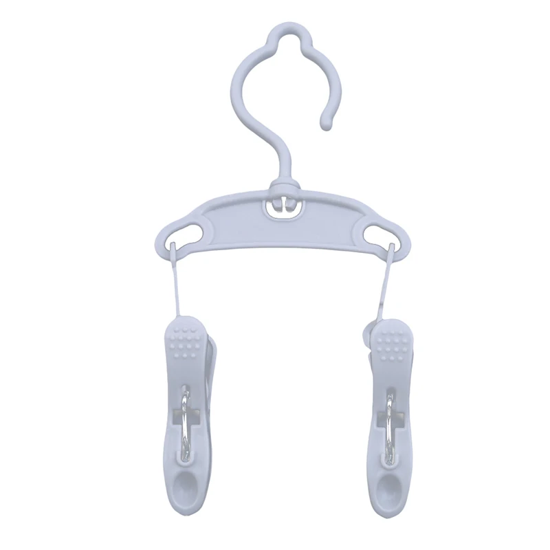 Portable Folding Hanger Clothes Clip Outdoor Travel Creative Fabric Hangers Racks Fasten Bathroom Hanging | Дом и сад