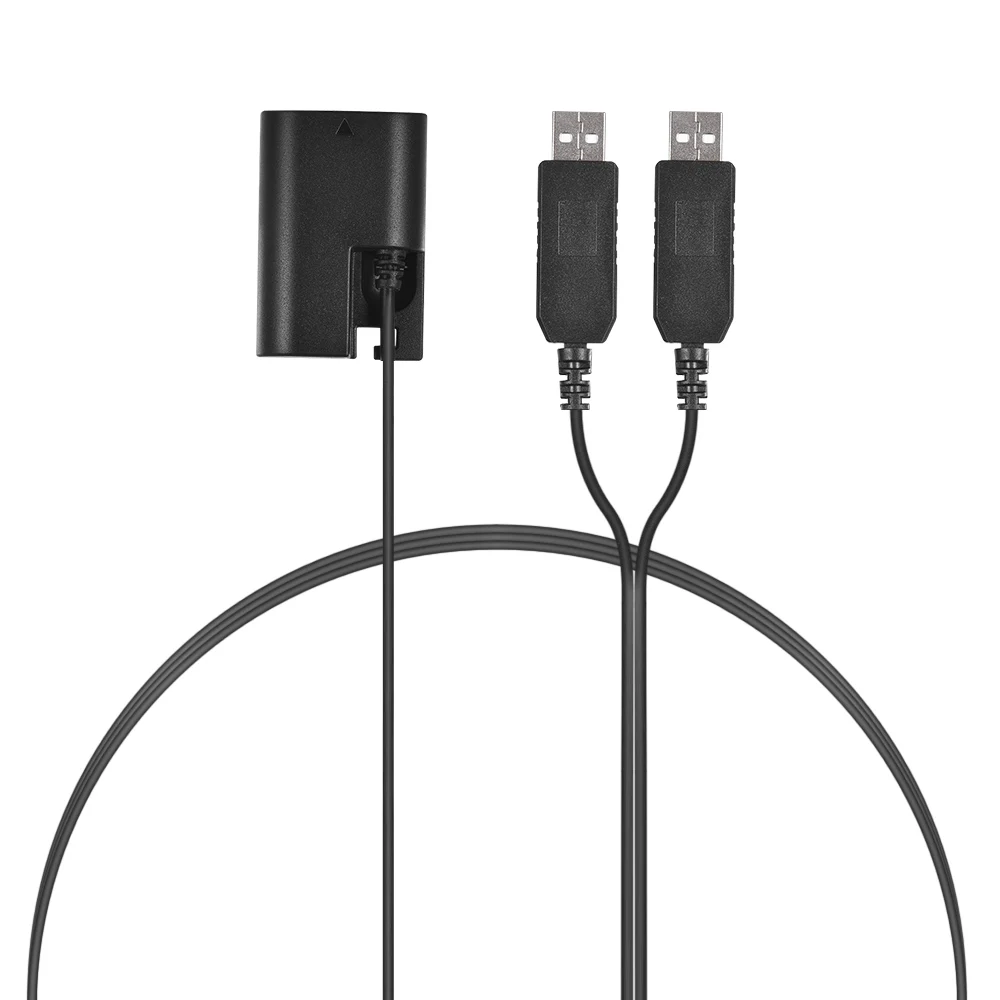 Andoer Dual USB Power Adpater DR E6 DC муфта полностью декодированная Замена LP батареи для камер