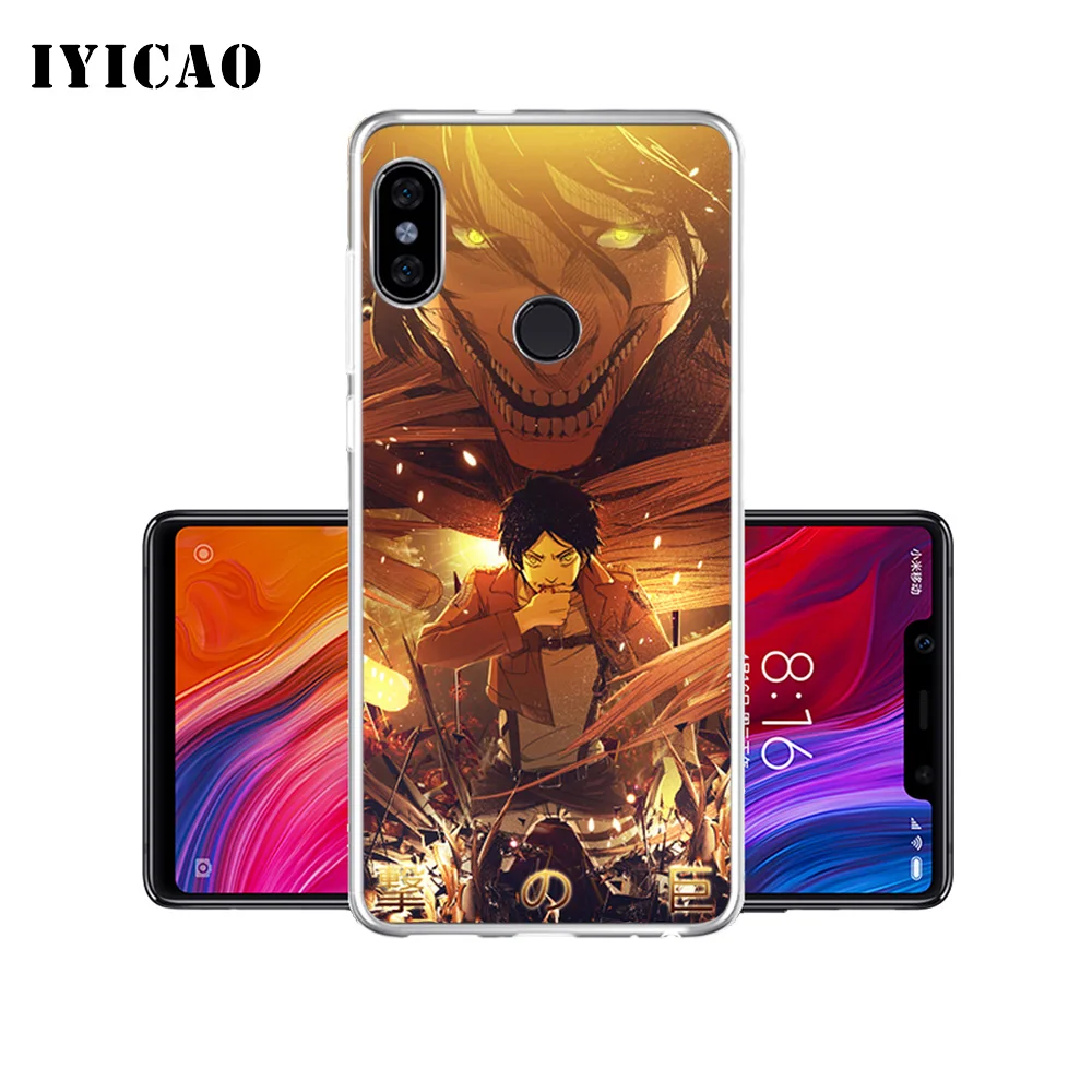 IYICAO Eren Jaeger Attack on Titan Мягкий силиконовый чехол для телефона Xiaomi Mi 9 8 SE 6 A1 A2 Lite F1 MIX2S MIX3