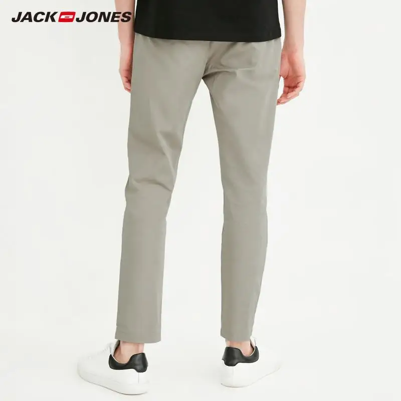 JackJones Men's 100% Cotton Slim Fit Casual Pants E|218114540 | Мужская одежда