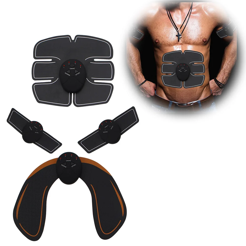 Стимулятор мышц умный EMS тренажер беспроводной Электрический массажер для