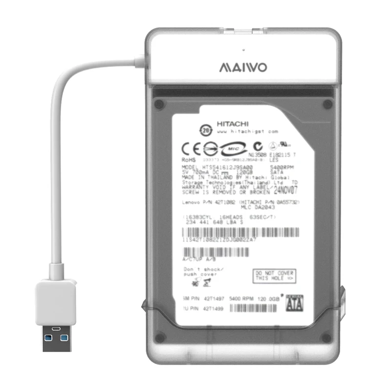 Nworld белый чехол для жесткого диска 2 5 дюйма USB 3 0 на SATA корпус коробка HDD HD