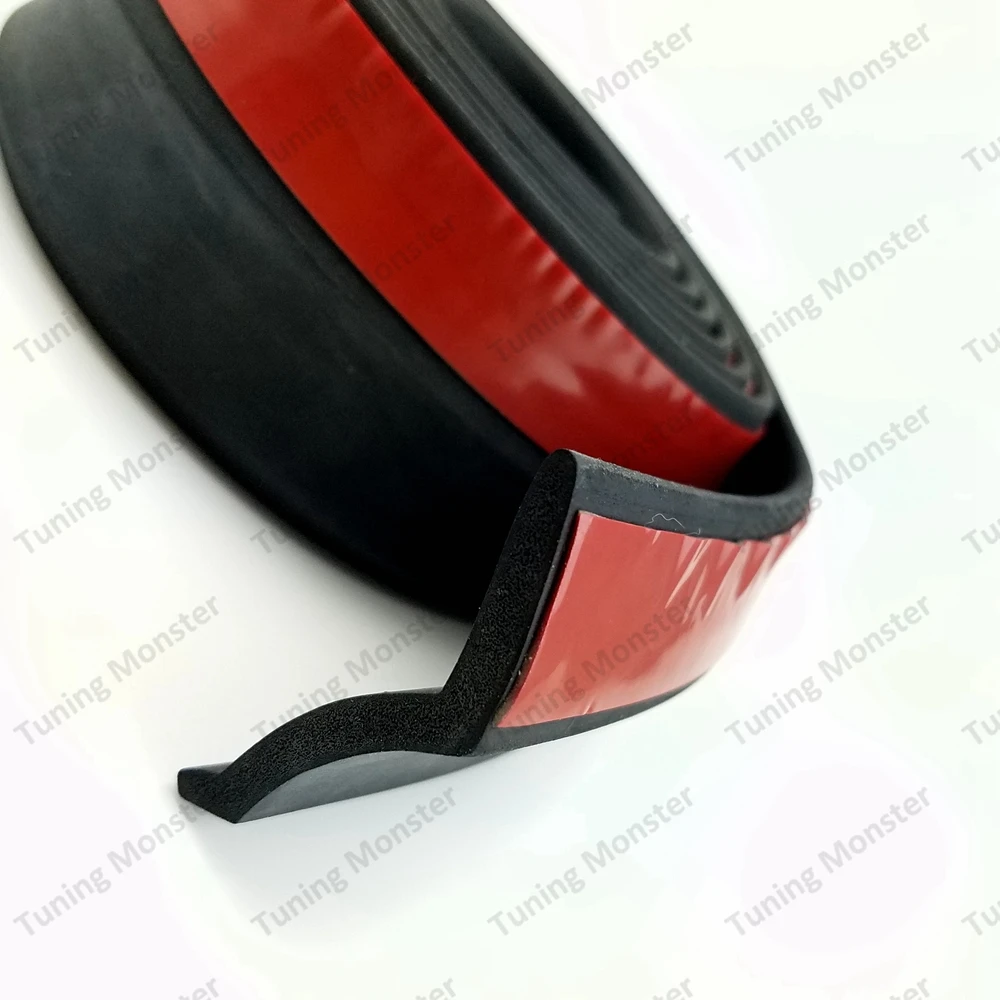 Тюнинг Monster New Rubber мягкая черная полоса бампера для автомобиля ширина 65 мм