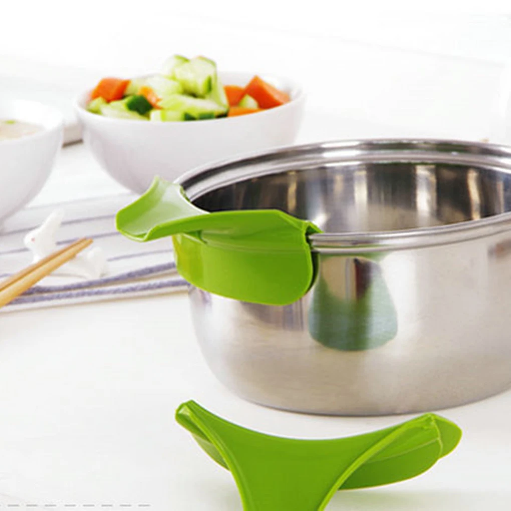 Кастрюли сковородки обод герметичная кухонная силиконовая воронка кухонные