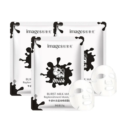 3pcs Молочная отбеливающая маска эссенция для лица 1/3/шт уход за кожей Корейская Гиалуроновая кислота антивозрастной лист маски для лица увлажняющий коллагенге D - Цвет: 3pcs