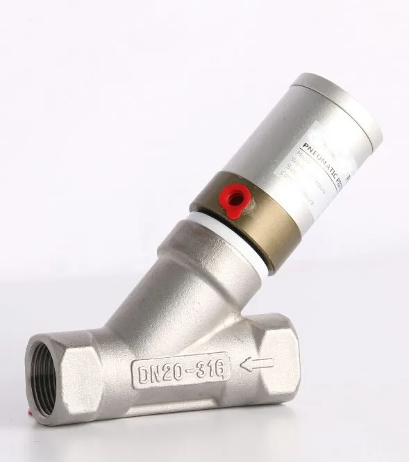 

3/4" Y type compact normally closed angle seat valve
