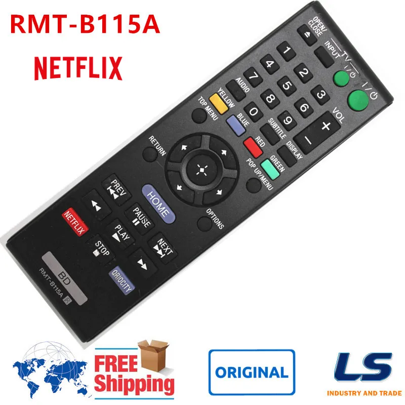 

2pcs ORIGINAL Remote Control RMT-B115A For SONY Blu-Ray DVD Player BDP-S480 BDP-580 BDP-S2100