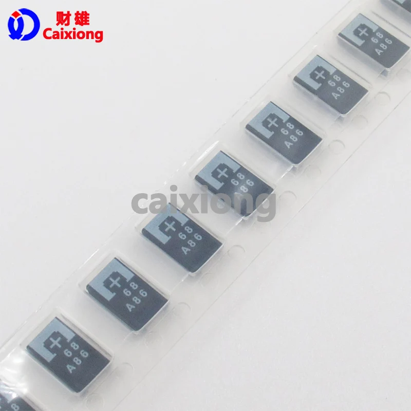 20 штук 10TPE68M SMD полимерно танталовый конденсатор 7343 10V 68 УФ типа: D с низким ESR 25 mOhms