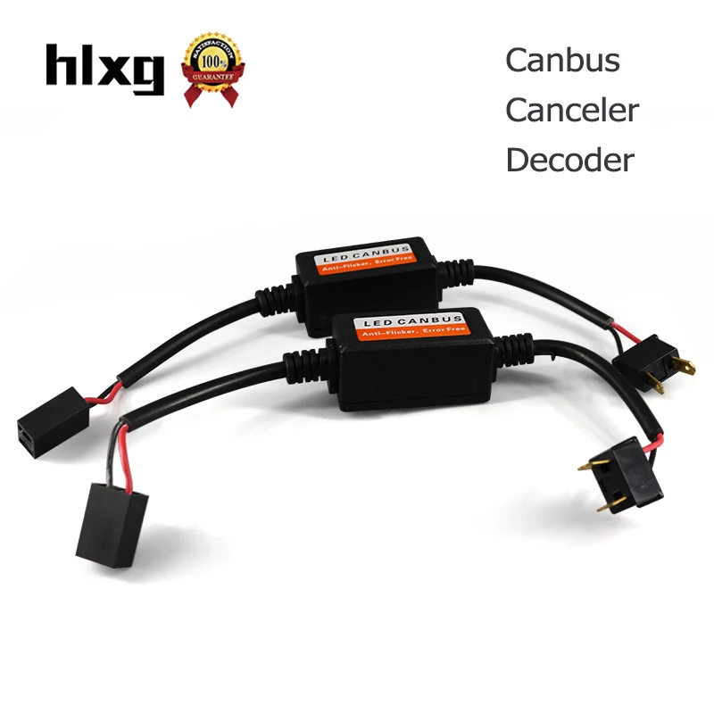 HLXG CANBUS H4 H7 LED H11 декодер 9005 9006 9007 HB3 H3 H1 H13 H9 автомобильный предупреждающий