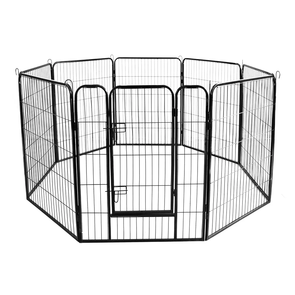 Детский манеж для домашних животных 24 дюйма металлические собак с дверью