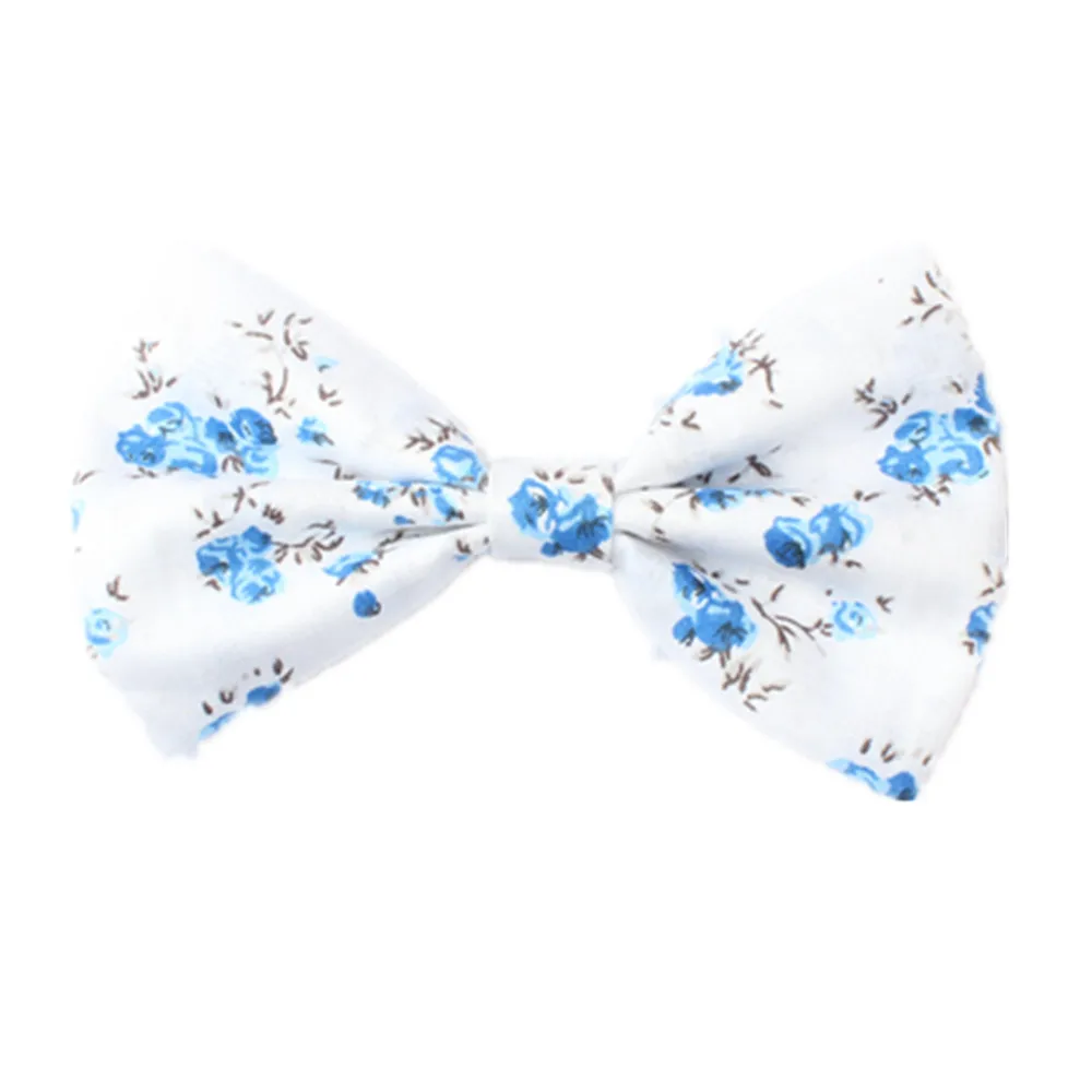 

10pcs ins Fashion Big Floral Bow Hairpins Solid Print Fabric Bowknot Hair Clips Princess Headwear Boutique Hair Accessories