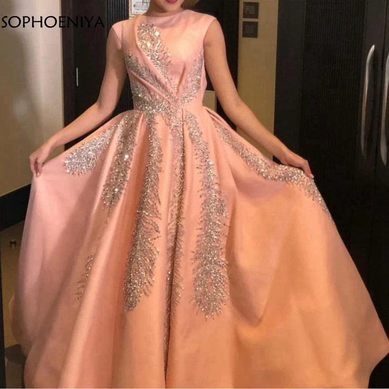 New Arrival Cap sleeve Evening dresses Long 2021 kaftan dubai evening dress Party gown vestido de festa longo | Свадьбы и торжества