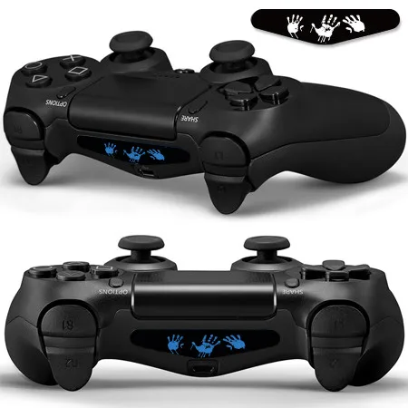 YSLED-0348-2pcs 1 пара модный светодиодный светильник стикер наклейка для Playstation 4 PS4 наклейки на регулятор защитный чехол для джойстика контроллер скины - Цвет: YSLED-0348-2pcs