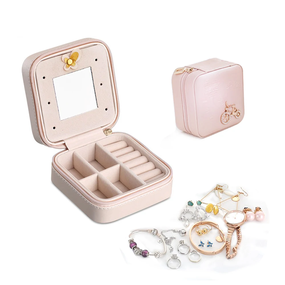 Органайзер для ювелирных изделий коробка косметический макияжа дорожная