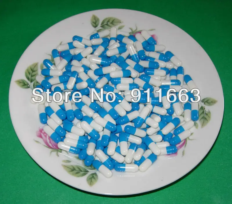 

2# 2,000pcs, blue-white colored hard gelatin empty capsules, hollow gelatin capsules(joined or seperated capsule available!)