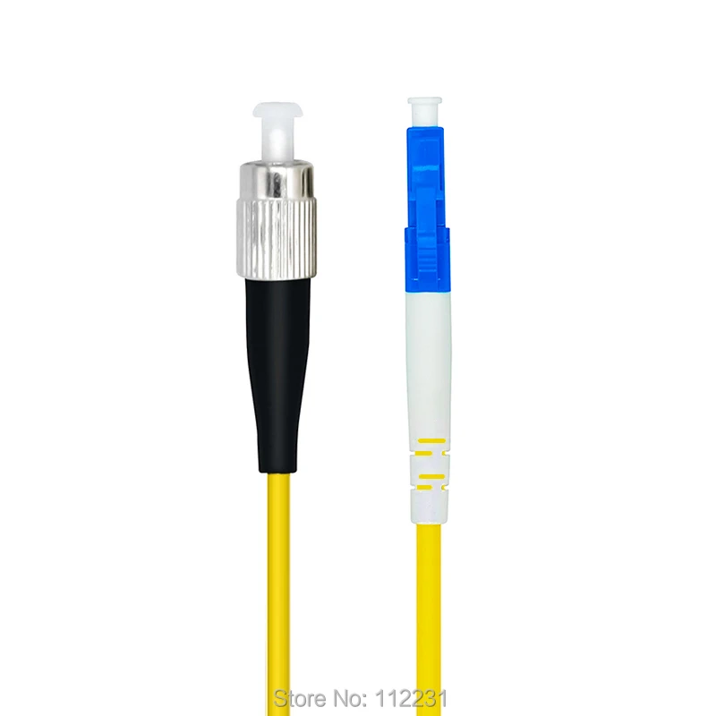 

1Meters LC/PC-FC/PC,3.0mm,Singlemode 9/125,Simplex,Optical Fiber Patch Cord Cable,LC to FC