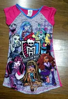 Новый Лидер продаж 2016 года Монстры средней школы Платье для маленьких девочек