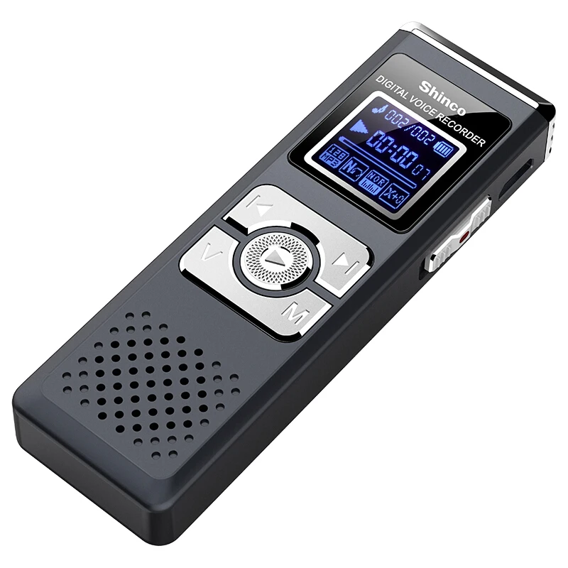 Shinco RV23 16 ГБ голос Регистраторы MP3 диктофон игрока голосовой активации быстрой