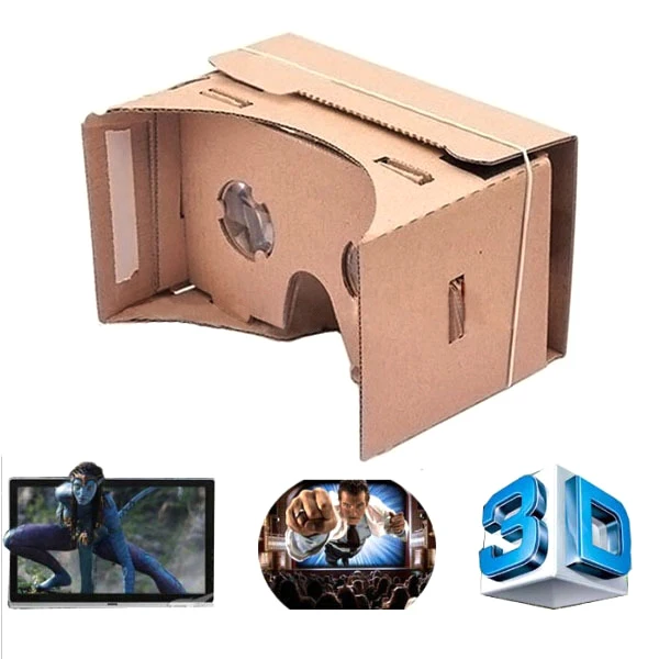 Очки виртуальной реальности VR Google картонные 3D очки для телефона экран 5 0 +