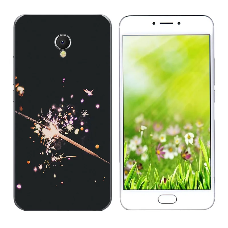 Thin Back Case for Meizu MX6 5.5 inch Triangle Printing Cover Soft Silicon Protection Cases TPU Shell |