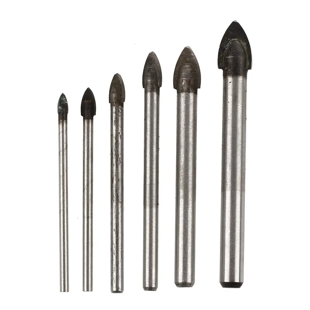 Drop shipping New 6pcs Glass And Tile Drill Bit Set Kit 3 4 5 6 8 10 mm + Case | Инструменты