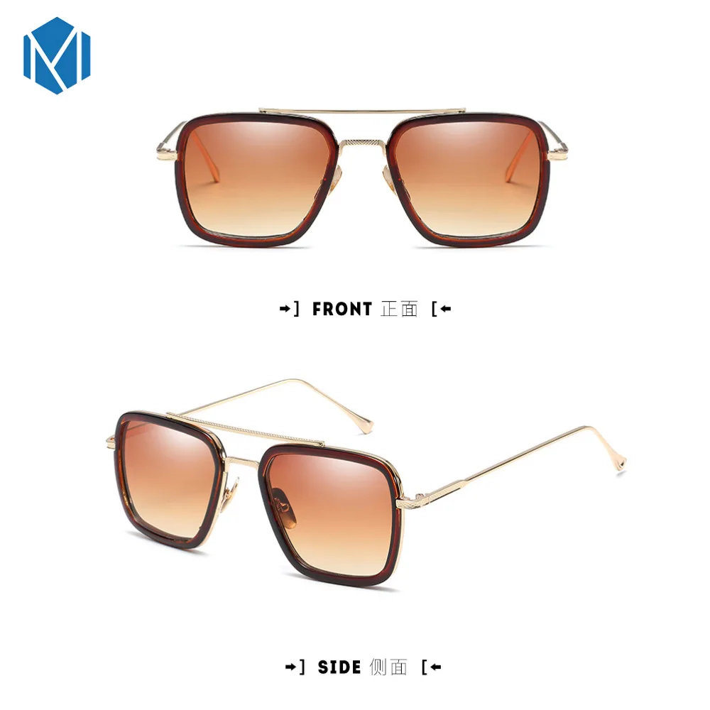 MISM Men Sunglasses Fashion Avengers Tony Stark Flight 006 Style Brand Design Sun Glasses Oculos de sol | Аксессуары для одежды