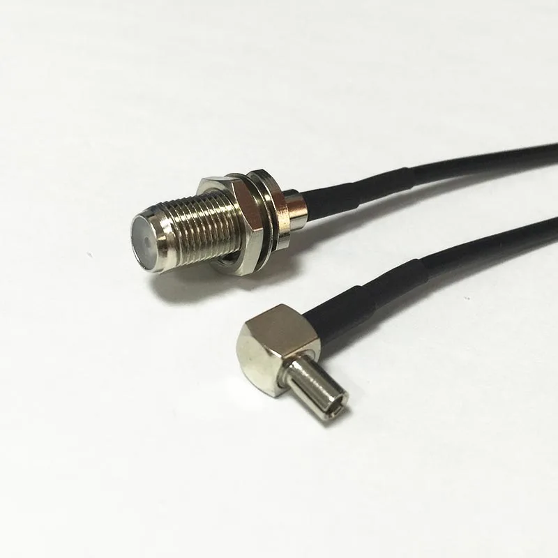 Новый F гнездовой разъем Переключатель TS9 правый угол RG174 оптовая продажа 20 см 8