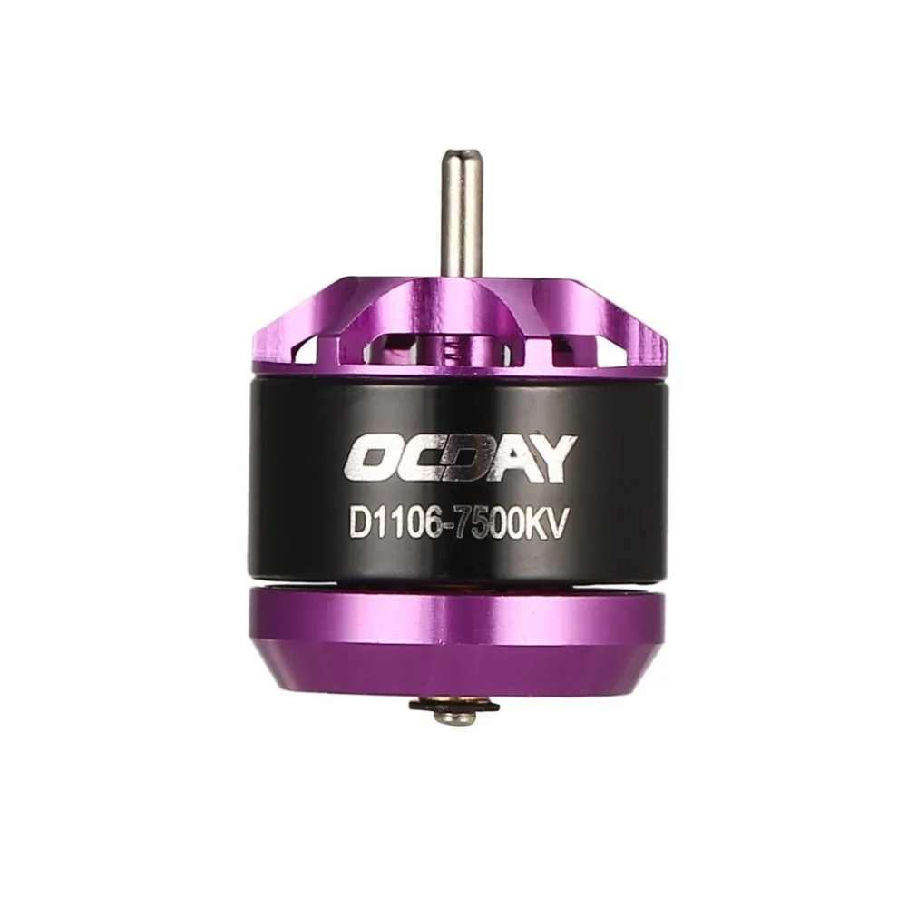 4 шт. бесщеточный двигатель OCDAY 1106 7500KV FPV RC гоночный Дрон DIY 3-4S бесщеточные двигатели для радиоуправляемого квадрокоптера