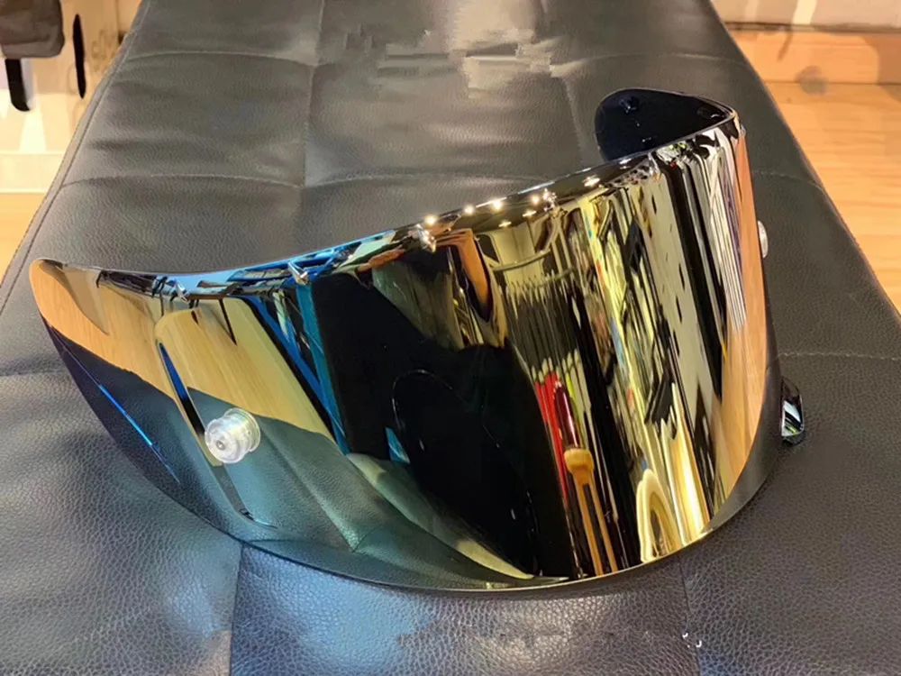 9 Colors Gold Iridium Motorcycle Full Face Helmet Visor Lens case for SHOEI X14 X-14 Z7 CWR-1 NXR RF-1200 X-Spirit 3 Visor Mask
